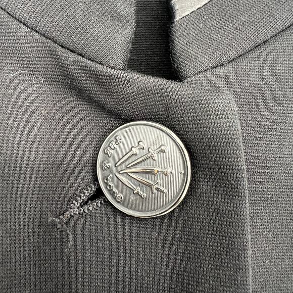 Rag & Bone Jacket Women 2 Black Military Structured Sophisticated Leather Accent - Picture 4 of 10